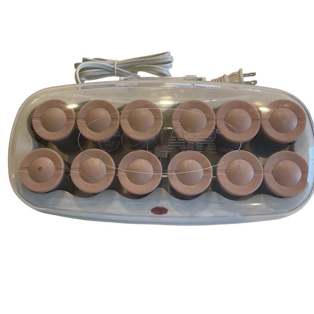 Conair Xtreme Big Curls Hot Rollers Velvet Flocked Ceramic Curlers - Picture 2 of 13